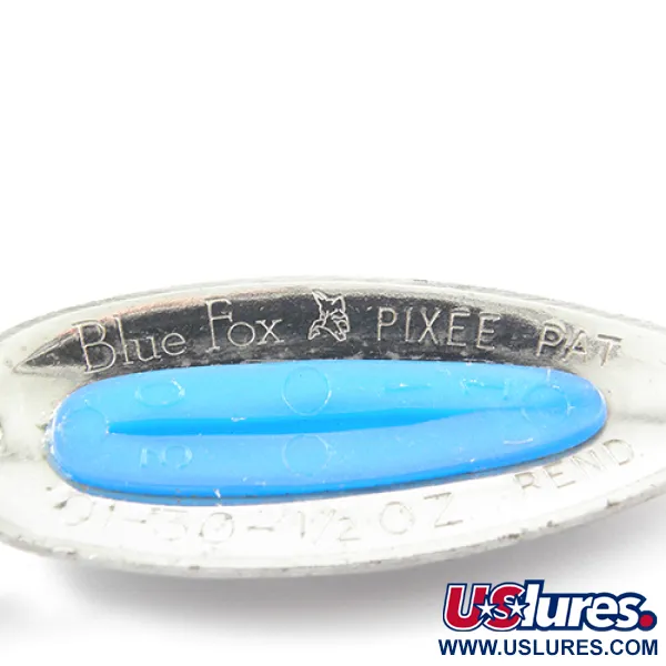 Blue Fox Pixee Cuillère, Nickel / Bleu, 14g, Finition Martelée, #1858