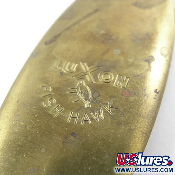 Luxon Fish-Hawk Cuillère de Traîne, Laiton, 12g, Logo Gravé, #1862