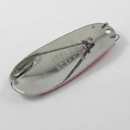 Scorpion Weedless Cuillère, Rouge / Blanc / Nickel, 7g, Anti-herbe, #1863