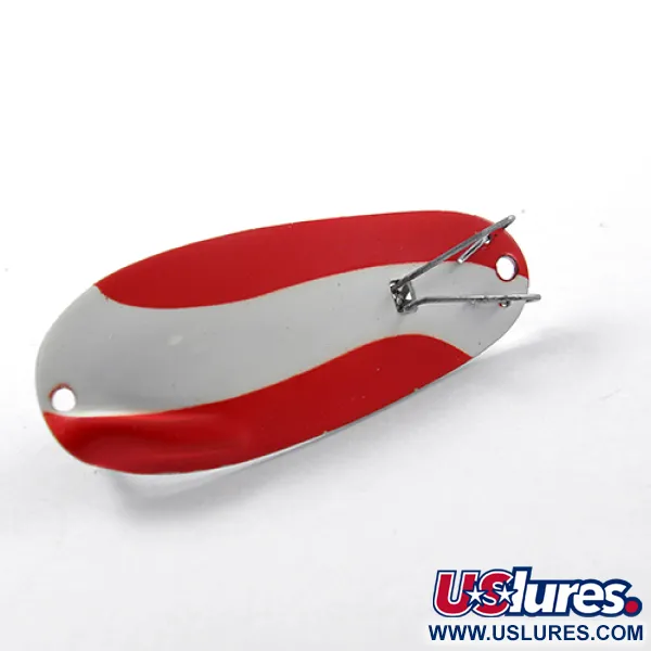 Scorpion Weedless Cuillère, Rouge / Blanc / Nickel, 7g, Anti-herbe, #1863