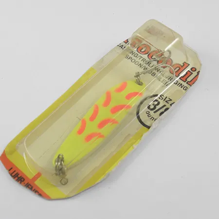 Luhr Jensen Krocodile Die #3 Cuillère, Jaune Fluo, 10,6g, Vintage, #1890