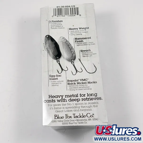 Blue Fox Pixee Cuillère, Nickel / Vert, 14g, Finition Martelée, #1940