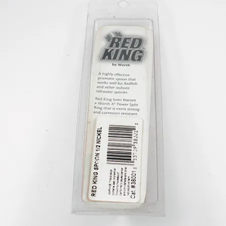 Worth Red King Spoon Cuillère, Nickel martelé, 17g, USA, #1943