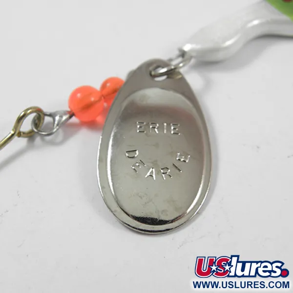 Erie Dearie Walleye Killer Spinner, Nickel/Vert, 14g, Vintage, #1952