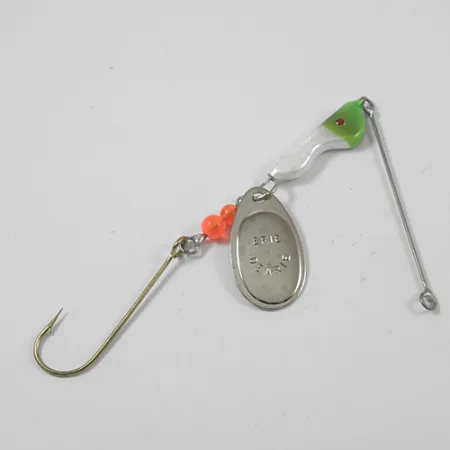 Erie Dearie Walleye Killer Spinner, Nickel/Vert, 14g, Vintage, #1952