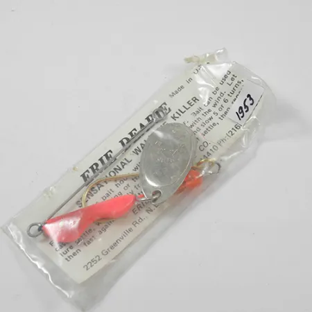 Erie Dearie Walleye Killer Cuiller, Nickel/Rouge, 9g, #1953