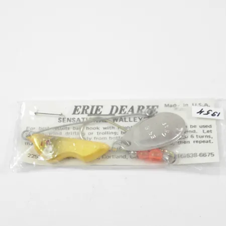 Erie Dearie Walleye Killer Spinner, Nickel/Jaune, 18g, #1954