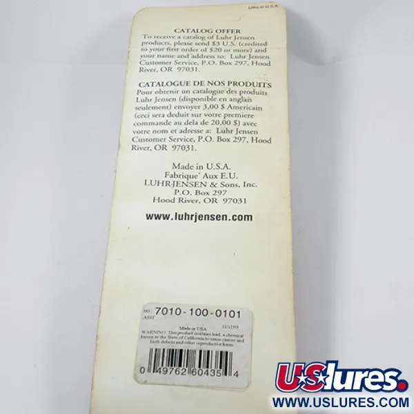 Luhr Jensen Krocodile Die #6 Cuillère, Nickel, 64g, Simple fixe, #1959