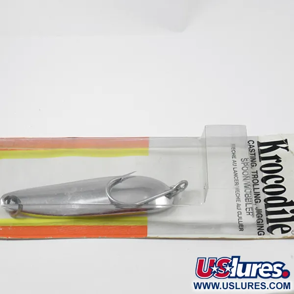 Luhr Jensen Krocodile Die #6 Cuillère, Nickel, 64g, Simple fixe, #1959