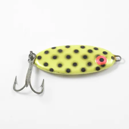 Bomber Slab Spoon Jig, Jaune / Noir, 35g, Pêche verticale, #1965