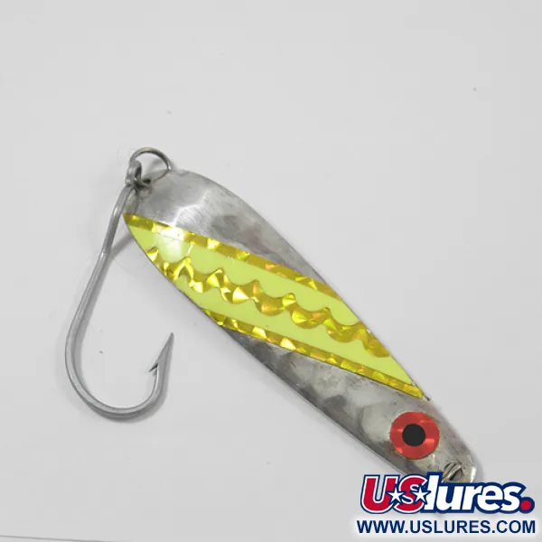 Len Thompson Northern King Cuillère à Traîne, Argent/Jaune, 14g, #1974