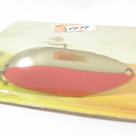 Luhr Jensen Lil' Kroc Cuillère, Chrome/Rouge, 21g, Coulée longue, #1977