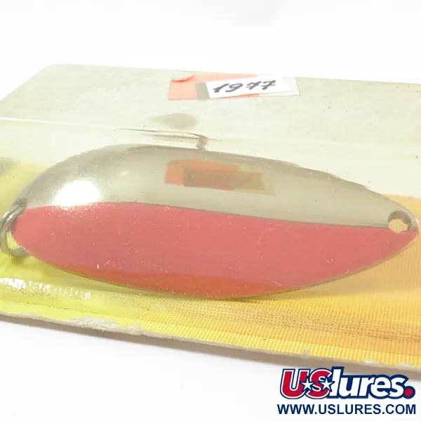 Luhr Jensen Lil' Kroc Cuillère, Chrome/Rouge, 21g, Coulée longue, #1977