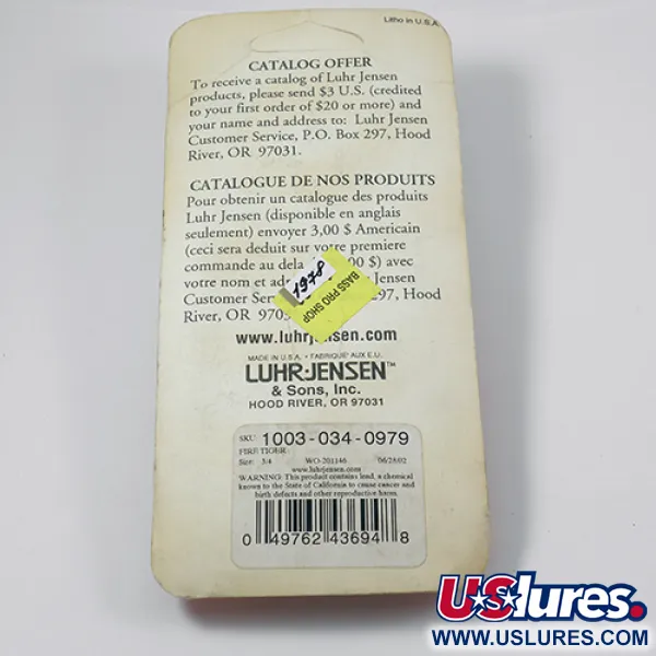 Luhr Jensen Krocodile Die #5 Cuillère, Fire Tiger, 21g, Lancer, #1978