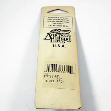 Eppinger Dardevle Cuillère, Vert/Jaune Fluo, 28g, Motif Alvéolé, #1980