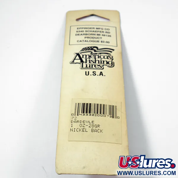 Eppinger Dardevle Cuillère, Vert/Jaune Fluo, 28g, Motif Alvéolé, #1980