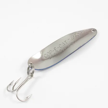 Dardevle Cop-E-Cat 7400 Cuillère, Nickel / Bleu, 14g, Eppinger, #1985