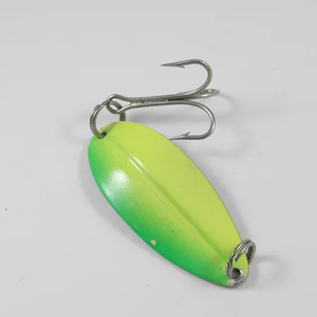 Cuillère TODDCO Main liner, Jaune Fluorescent/Vert/Nickel, 14g, #1989