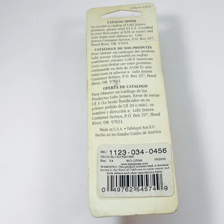 Luhr Jensen Lil' Kroc (Krocodile Stubby) Cuillère, Nickel/Bleu, 21g, #1998