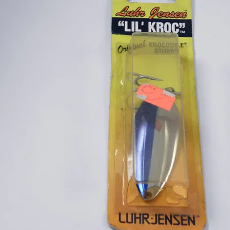 Luhr Jensen Lil' Kroc (Krocodile Stubby) Cuillère, Nickel/Bleu, 21g, #1998
