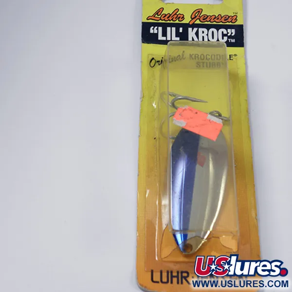 Luhr Jensen Lil' Kroc (Krocodile Stubby) Cuillère, Nickel/Bleu, 21g, #1998