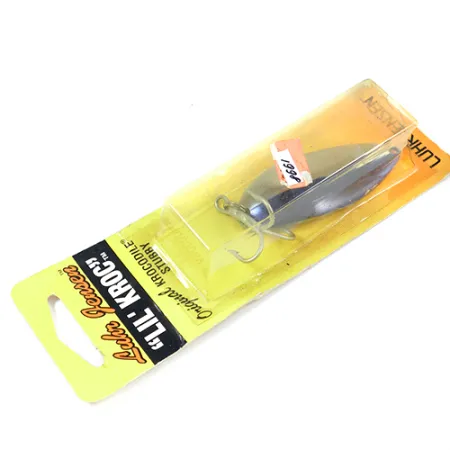 Luhr Jensen Lil' Kroc (Krocodile Stubby) Cuillère, Nickel/Bleu, 21g, #1998