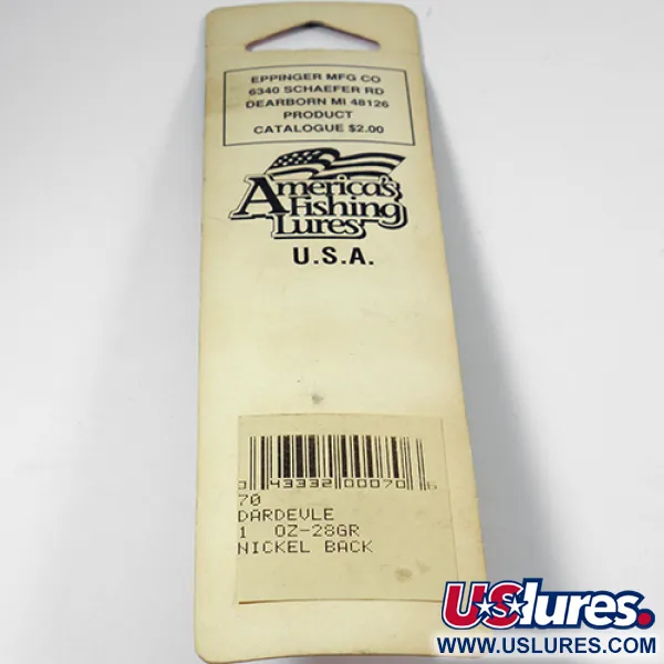 Cuillère Eppinger Dardevle, Jaune/Vert Fluorescent, 28g, #2004