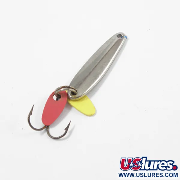 Bay de Noc Swedish pimple Cuillère, Nickel / Vert, 2g, Prisme, #2039