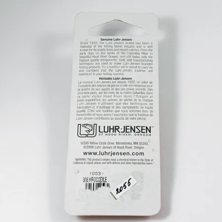 Luhr Jensen Krocodile Ondulante, Nickel / Bleu, 9g, Teaser, #2055