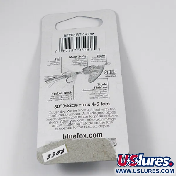 Blue Fox Flash Deep Runner Cuiller, Arc-en-ciel, 4g, Profond, #2056