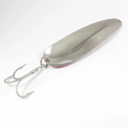 Dardevle Trolldevle Cuillère Traîne, Rouge / Blanc / Nickel, 40g, #2060