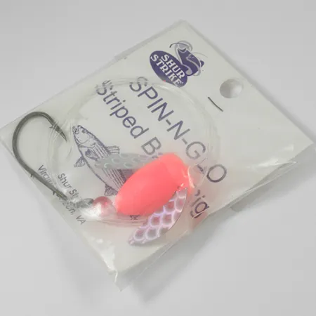 Shur Strike Spin-n-Glo Rig, Rose, 7g, Ailes Argentées, #2102