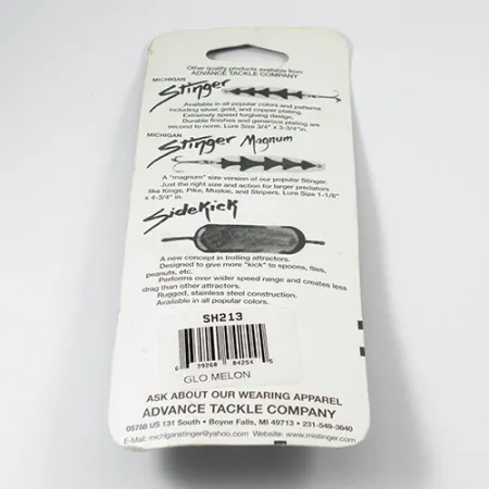 Michigan Stinger Glow Cuillère traîne, Rainbow Trout Glow, 12g, #2106