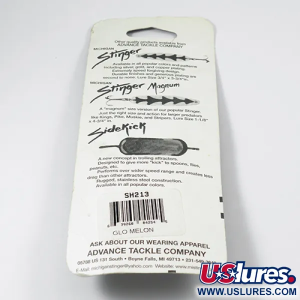 Michigan Stinger Glow Cuillère traîne, Rainbow Trout Glow, 12g, #2106