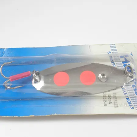 Poulsen Half-Fast Cuillère, Nickel / Rouge, 16g, USA, #2113