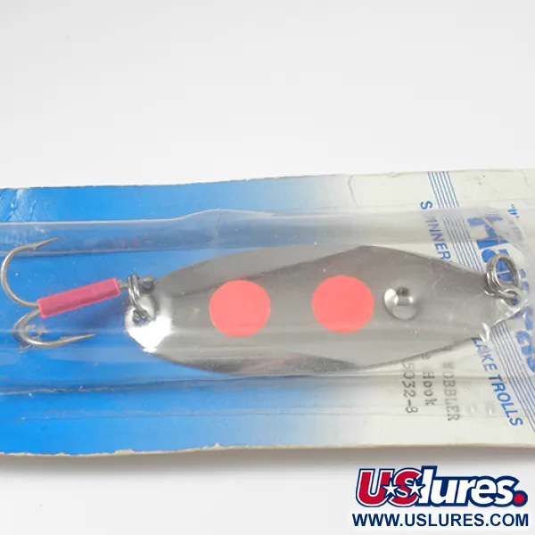 Poulsen Half-Fast Cuillère, Nickel / Rouge, 16g, USA, #2113