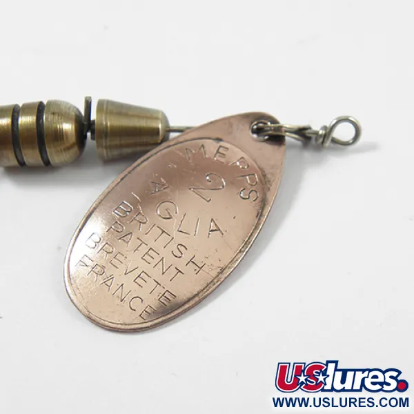 Mepps Aglia 2 Cuillère, Cuivre, 4.5g, Marquages brevetés, #2158