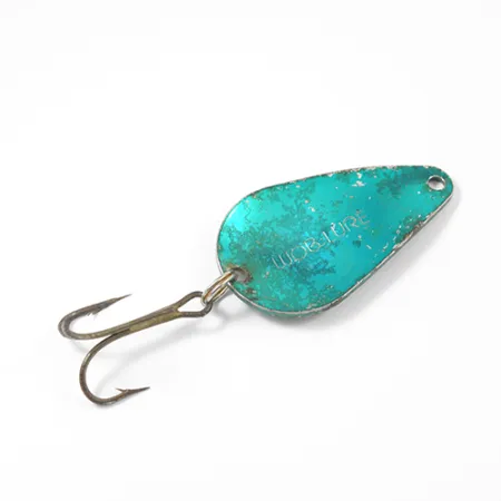 Worden’s Wob Lure Cuiller, Nickel martelé/Vert, 14g, USA, #2172