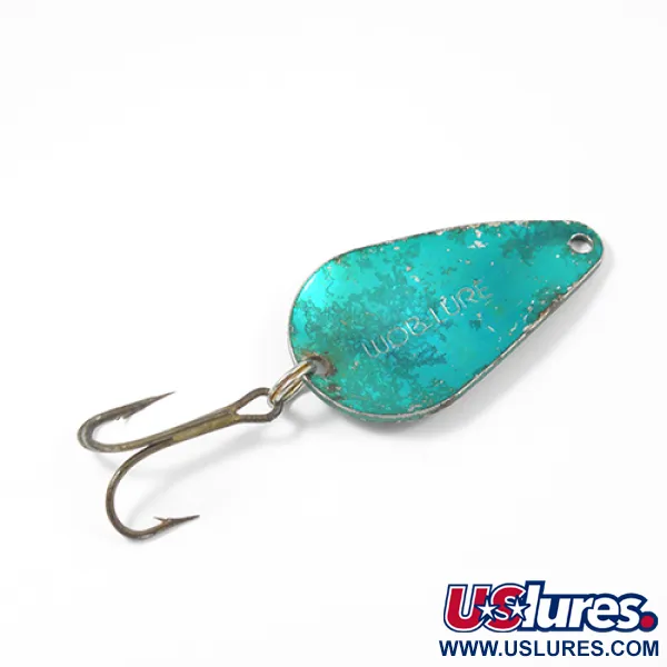 Worden’s Wob Lure Cuiller, Nickel martelé/Vert, 14g, USA, #2172