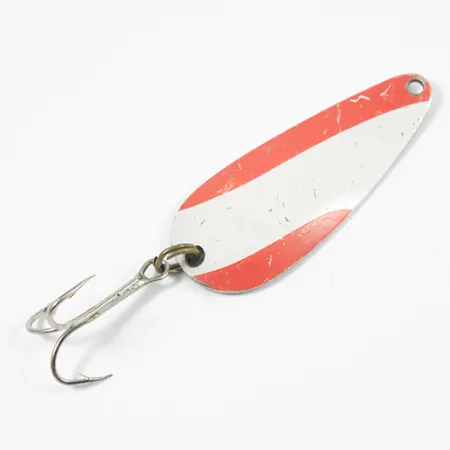 Nebco FlashBait 266 Cuillère, Rouge/Blanc/Nickel, 10g, Vintage, #2182