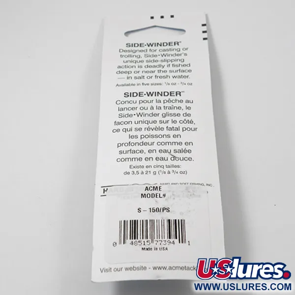 Acme Side-winder Cuillère, Truite Arc-en-Ciel, 5.7g, Lancer, #2221