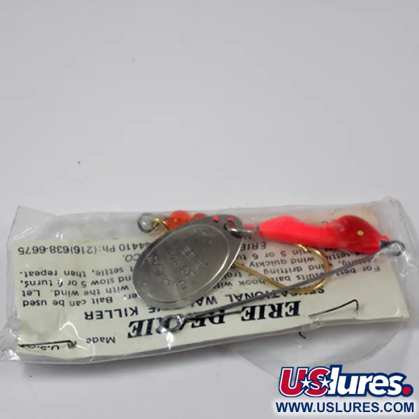 Erie Dearie Walleye Killer Spinner, Nickel / Rouge, 9g, Vintage, #2226