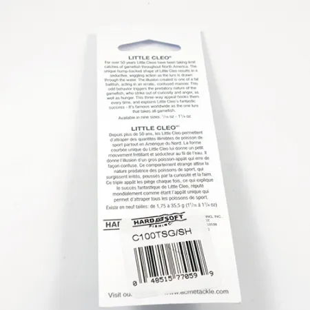 Acme Little Cleo Glow Cuillère, Nickel/Rose/Jaune UV, 9.5g, #2245