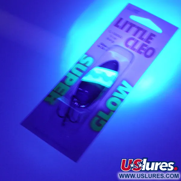Acme Little Cleo Glow Cuiller, Nickel/Vert/Glow, 9,5g, UV, #2246