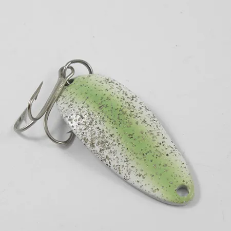 Little Cleo (Hula Girl) Cuillère, Vert/Nickel/Pailleté, 10g, #2269