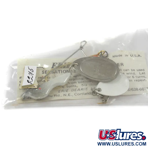 Erie Dearie Walleye Killer Leurre, Blanc / Nickel, 9g, #2275