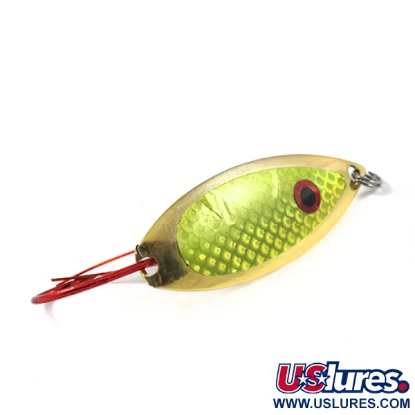 Captain Mikes Weedless Aqua Dream Cuillère, Gold/Green, 12g, Anti-herbe, #2276