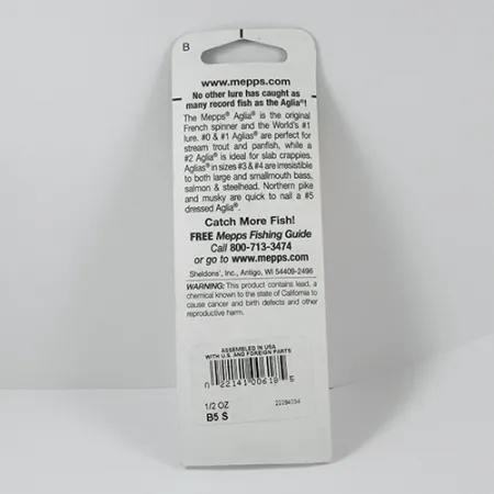 Mepps Aglia 5 Cuillère Tournante, Nickel, 14g, Attracteur, #2279