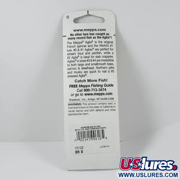 Mepps Aglia 5 Cuillère Tournante, Nickel, 14g, Attracteur, #2279