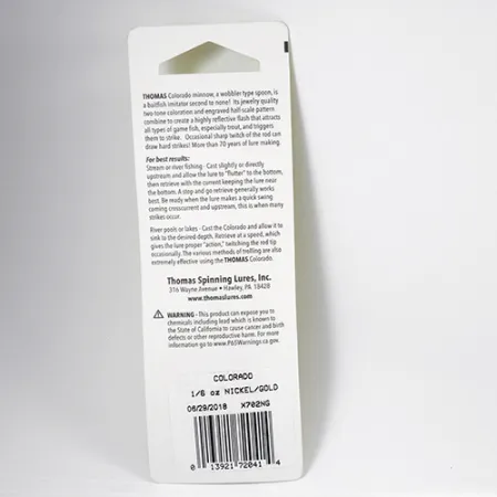 Thomas Colorado Cuillère, Or / Nickel, 5g, Motif Écailles, #2287